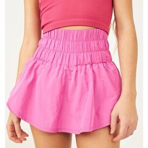 Free People the way home skort skirt, vivacious violet bright pink small